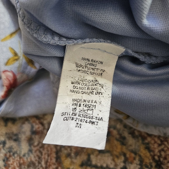 Adorable Floral Faux Wrap Romper Ruffle Hem Shorts Altar'd State Medium - Picture 10 of 13